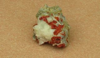 Mineral Specimen Of Realgar In Calcite From Humboldt Co. ,  Nv