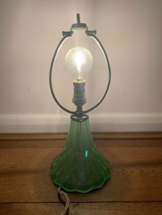 Art Deco Davidson Glass The Good Companion Table Lamp1935 with Replacement Shade 7
