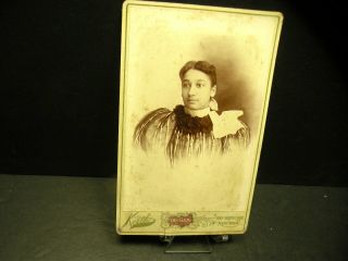 Antique Ephemera Rare Civil War Era Young Black American Women Cabinet Photo
