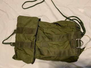 NOS US Military 15 FOOT CARGO Parachute Deployment D - BAG Airborne OD Green BAG 2