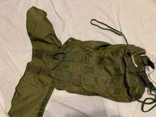 NOS US Military 15 FOOT CARGO Parachute Deployment D - BAG Airborne OD Green BAG 3