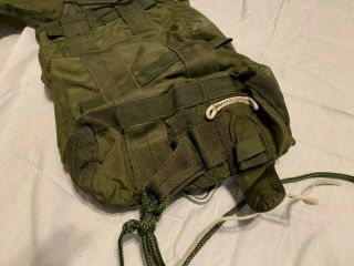 NOS US Military 15 FOOT CARGO Parachute Deployment D - BAG Airborne OD Green BAG 4