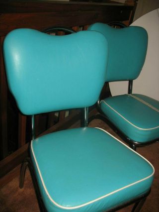 Vintage 1950 Retro Formica Dinette Kitchen Table & 4 Chairs Set 8