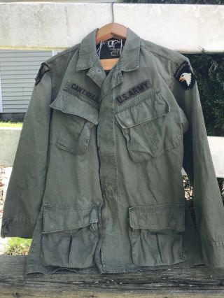 Vietnam War 101st Airborne Ripstop Jungle Jacket With Theatre Made Patches