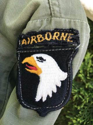 Vietnam War 101st Airborne Ripstop Jungle Jacket With Theatre Made Patches 3