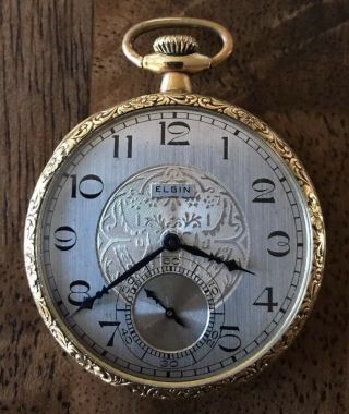 Elgin Pocket Watch,  15j Size 12s Gold Filled Case.  Keeps Great Time.