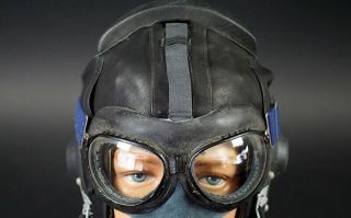 Russian Pilots Helmet & Goggles,  Near,  Cold War Era