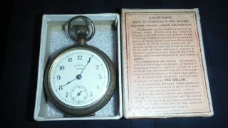 Gotham Pocket Watch By ✔r.  H.  Ingersoll & Bro.  ✔ Engraved✔ Case & Movement W/box