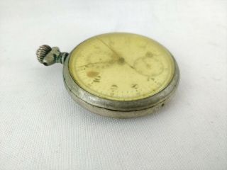 Antique Swiss Chronograph Pocket Watch Movement (in part case) 6