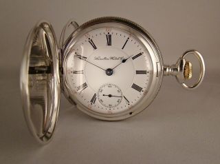 112 Years Old Hamilton " 925 " 17j Sterling Silver Hunter Case 18s Pocket Watch