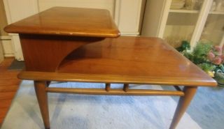 Vintage LANE ACCLAIM STEP TABLE end side table mid century modern VGC 2