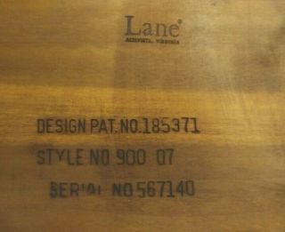 Vintage LANE ACCLAIM STEP TABLE end side table mid century modern VGC 6