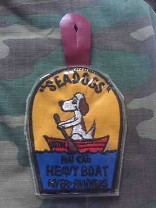 Us Army Patch Vietnamese Made Tf - 117 5th Transportation Co Heavy Boat Snoopy