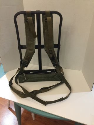Us Military Alice Back Pack Ruck Sack Aluminum Frame Lc - 1 With Straps And Belt