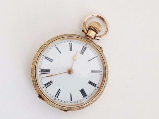 Antique 18k Benson Gold Open Face Case English Pocket Watch No.  63