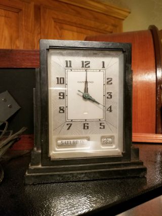 Vintage Hammond Skyscraper Clock Bakelite Art Deco - 1930s Clock Electric
