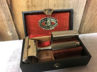 Antique Ever Ready Safety Razor - Case - Pat March 24 1914