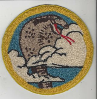 early,  /worn WW2 Chenille 39th Fighter Squadron patch.  kILLer 2