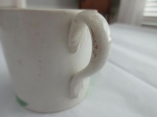 Antique child ' s cup,  LITTLE GIRLS,  transferware,  VERY EARLY PRIMITIVE CUP 5