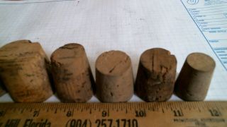 8 Apothecary corks antique vintage old bottle jar pharmacy medical drug poison 4