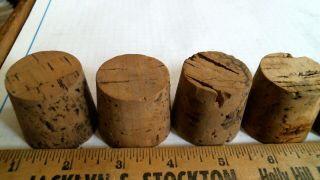 8 Apothecary corks antique vintage old bottle jar pharmacy medical drug poison 5