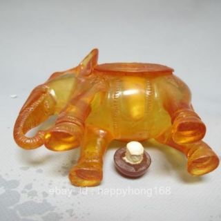 Chinese Hand - carved Elephant Snuff Bottle PRETTY b01 4