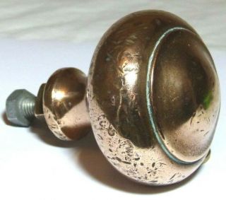 Rare Large 3 " Antique Bronze Copper Alloy Georgian Door Handle Centre Pull Knob