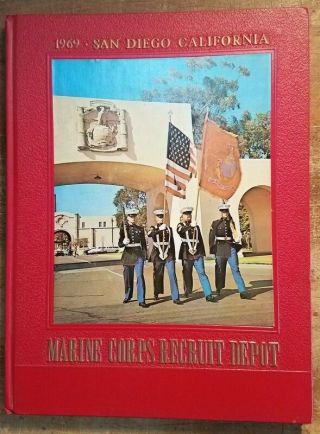 1969 Marine Corps Recruitment Depot San Diego Yearbook & Class Photo