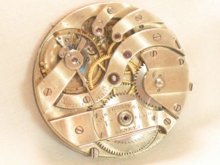 Stunning Private Label Patek Philippe Antique Pocket Watch Movement 18 Jewels