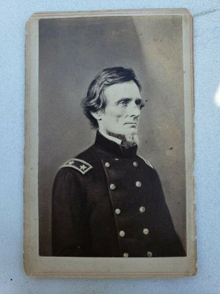 Civil War Confederate Jefferson Davis Cdv