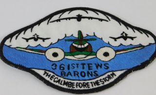 Vtg Theater Vietnam Us Air Force 361 Tews Barons Antique Airlines Squadron Patch