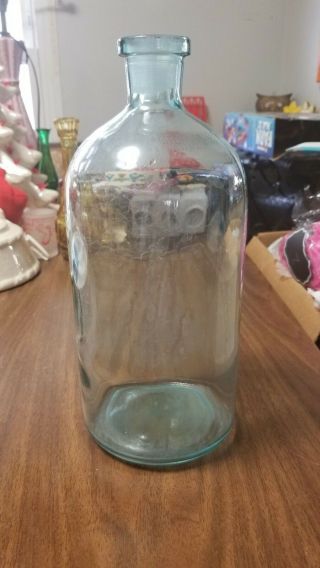 Vintage Apothecary Medical Pharmacy Druggist Drug Store Large Glass Bottle Jar