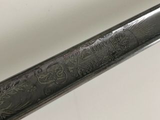 British Officer ' s sword pattern 1897,  Wilkinson London Georg V,  WW2 12
