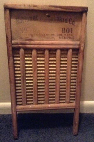 Antique National Washboard No.  801