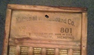 Antique National Washboard No.  801 3