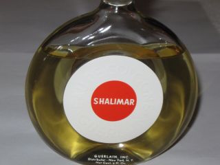 Vintage Guerlain Shalimar Perfume Bottle & Box - Cologne 6 OZ -,  3/4 Full 5