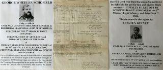 Civil War General Colonel 2nd Missouri Infantry Buffalo Soldiers Document Signed