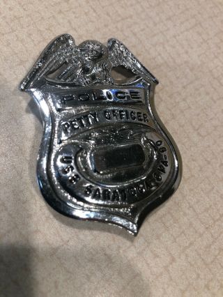 Military Police Badge Uss Saratoga Cva 69 Rare And Unique