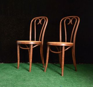 Euc Vintage Thonet Style Bentwood And Wicker Cane Chairs