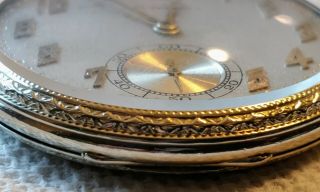 1921 South Bend pocket watch Grade 429 19j 12S 18k white GF 7