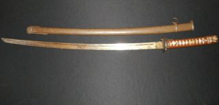 WW2 Japanese NCO Sword - Antique/Old WW II Samurai - IJA Army Katana - MATCHING 2