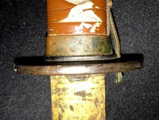 WW2 Japanese NCO Sword - Antique/Old WW II Samurai - IJA Army Katana - MATCHING 8