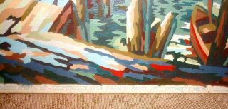 1954 Vintage Paint By Number Canvas PORT OF YESTERDAY,  Palmer IMPRESSIONIST PBN 4