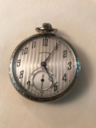 Antique Men’s Illinois Pocket Watch Fully Functional