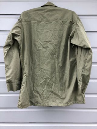 Vintage U.  S.  Army Coat Men’s Combat Tropical Green Uniform Shirt Vietnam War 7