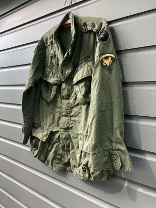 Vintage Vietnam War U.  S.  Army Green Uniform Shirt Coat Men’s Combat Tropical 3