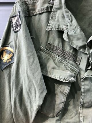 Vintage Vietnam War U.  S.  Army Green Uniform Shirt Coat Men’s Combat Tropical 4