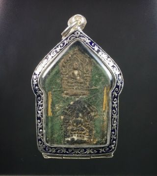 Perfect Phra Khun Paen Lp Tim Pendant Thai Buddha Amulet Talisman