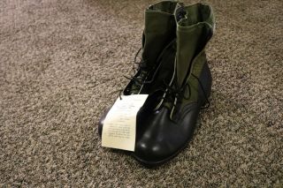 Nos Deadstock Usgi Vietnam 1967 Jungle Boots Unissued Size 10 R