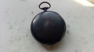 ULYSSE NARDIN LOCLE CHRONOGRAPH POCKET WATCH GUN METAL MILITARY ISSUE FOR REPAIR 3